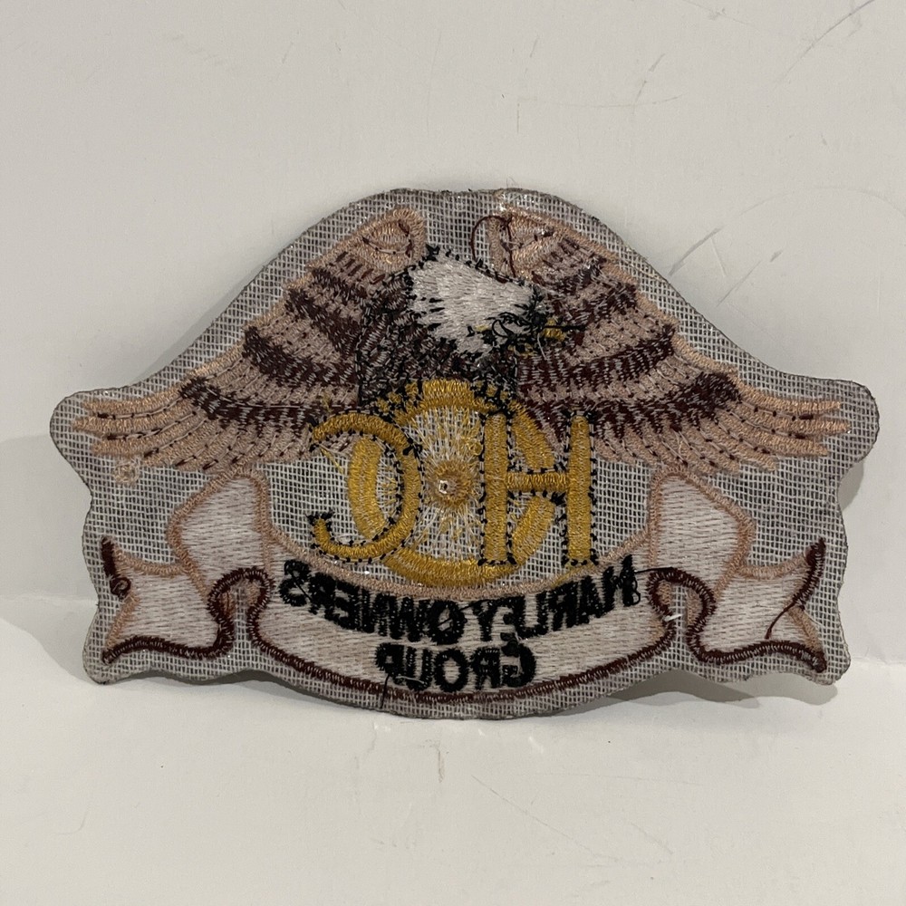 HOG HARLEY DAVIDSON Motorycycle Owners Group Embroidered Eagle Jacket 5" Patch