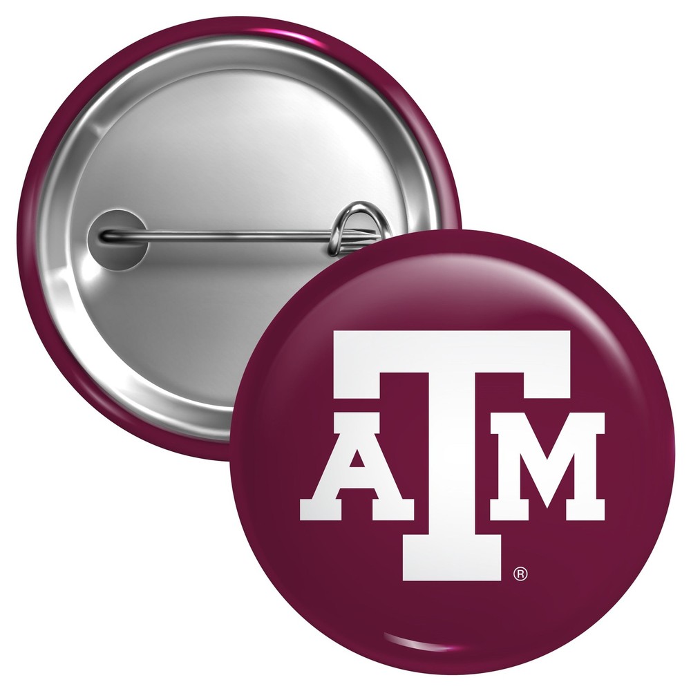 Texas A&M Aggies Button Pin - 3 Size Options
