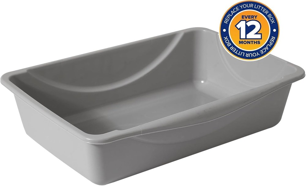 Litter Pan, Blue/Gray, Small,
