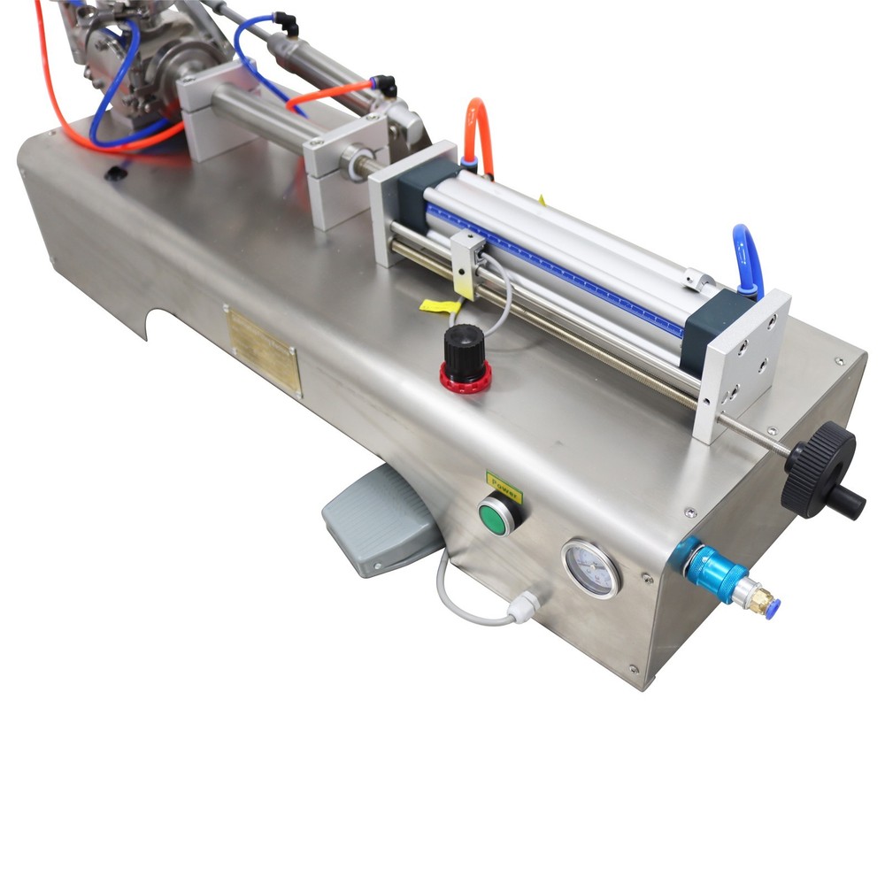 Pneumatic Paste Liquid Heating Stirring Filling Machine Single Nozzle 10-100ml