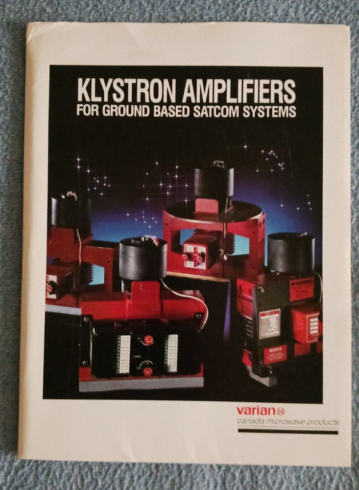 Varian Canada - Klystron Amplifiers For Ground Based Satcom Folder