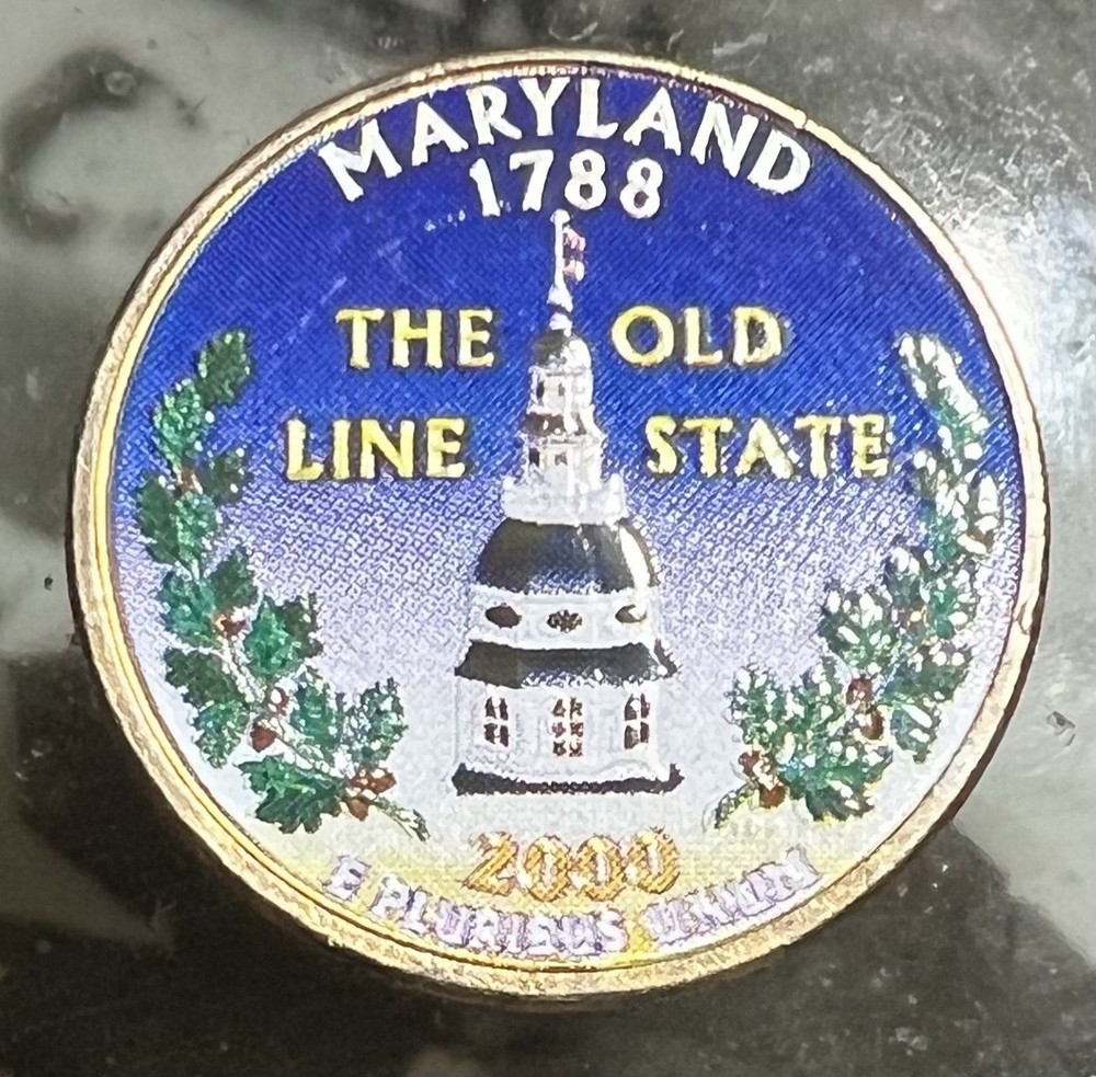 2000 COLORIZED STATE QUARTER - MARYLAND