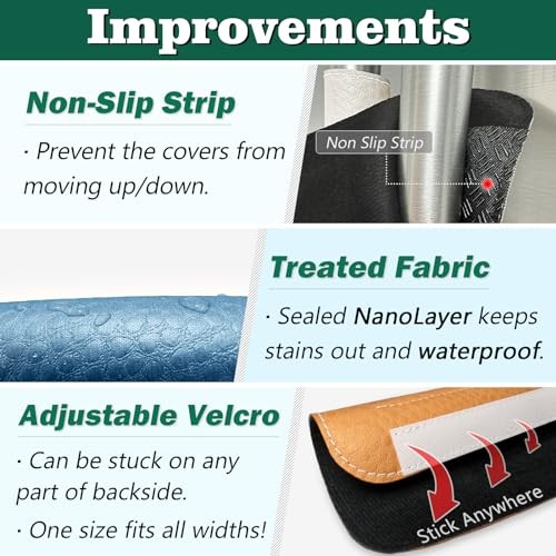 Refrigerator Handle Covers PCS, Adjustable Appliance Handle 5 Charcoal Black