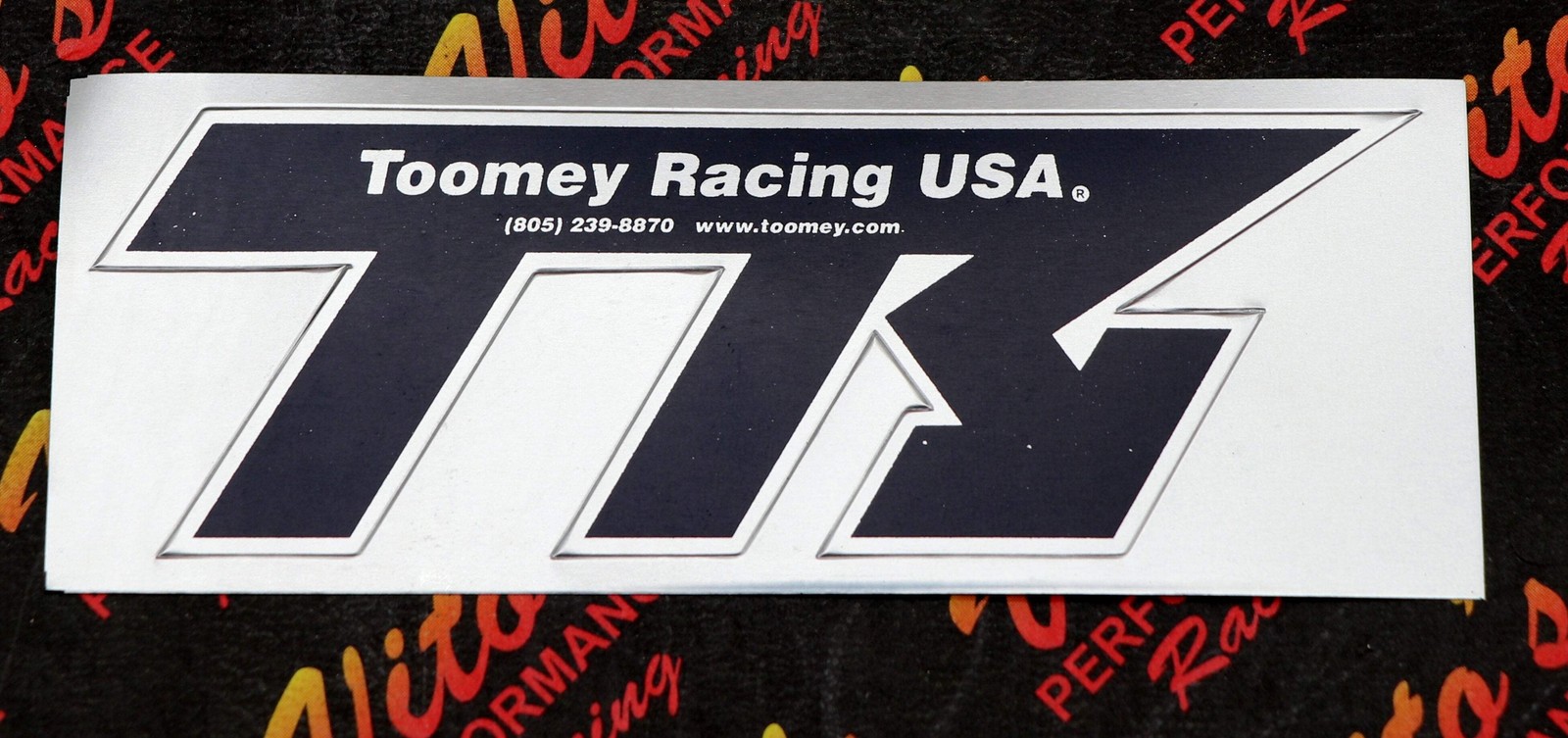 2 x TOOMEY RACING sticker label emblem decal silencer ALUMINUM HIGH HEAT B1 T5