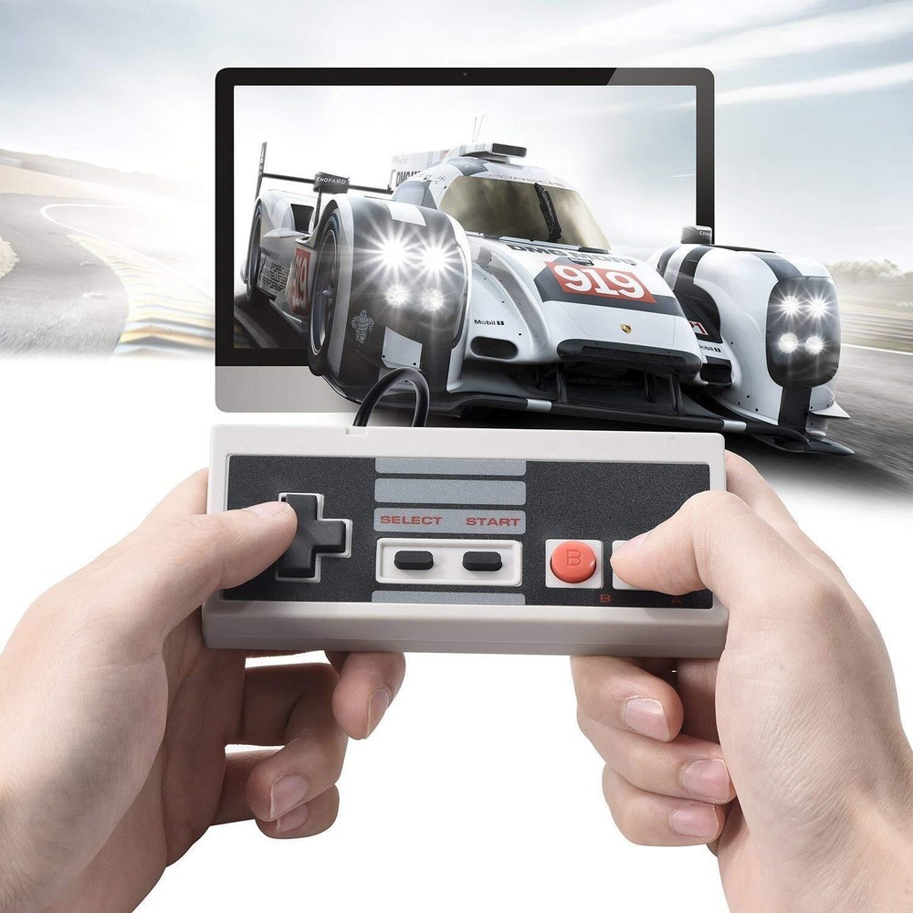 2X NES Wired Gamepad for Nintendo Classic Edition Console Game Controller Remote