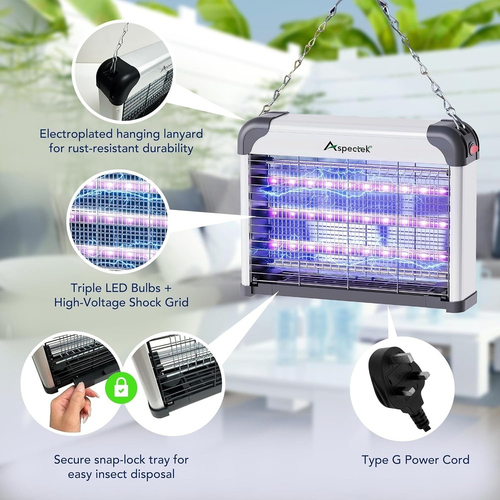 Energy-Efficient Indoor Bug Zapper with Dual-Wavelength Attraction Technology