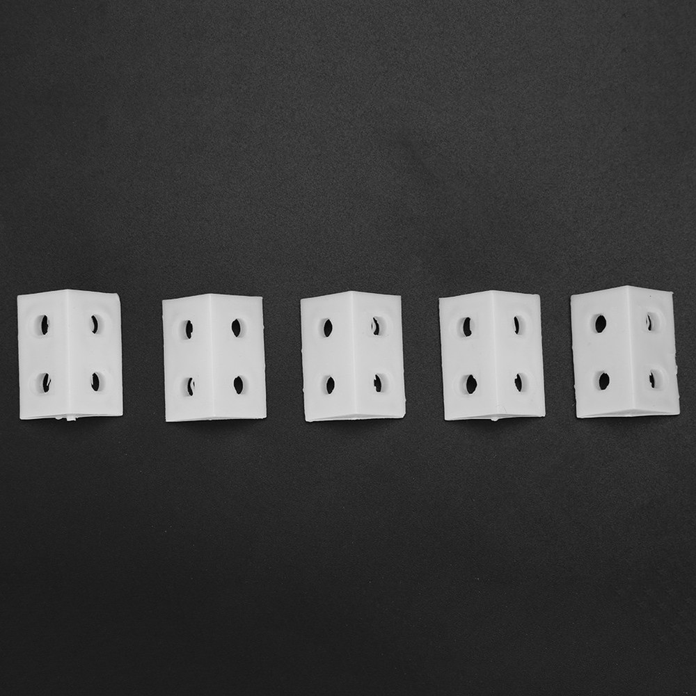 50pcs Plastic Right Angle Corner Brace Durable Reinforcement For