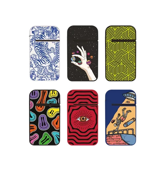 Zengaz Windproof Jetflame Refillable Lighters, 2-Pack Mixed Designs