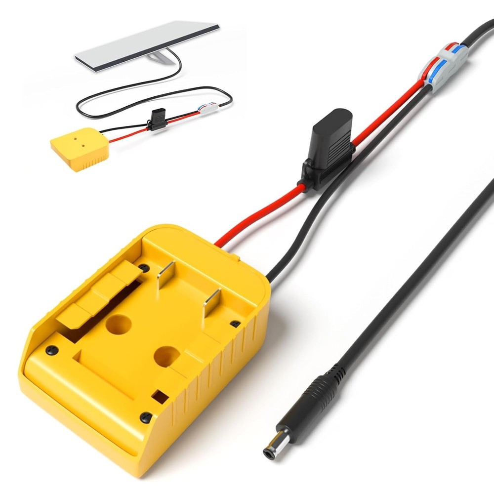 Compact Starlink Mini DC Power Cable - Direct Adapter for De.Walt Battery Models