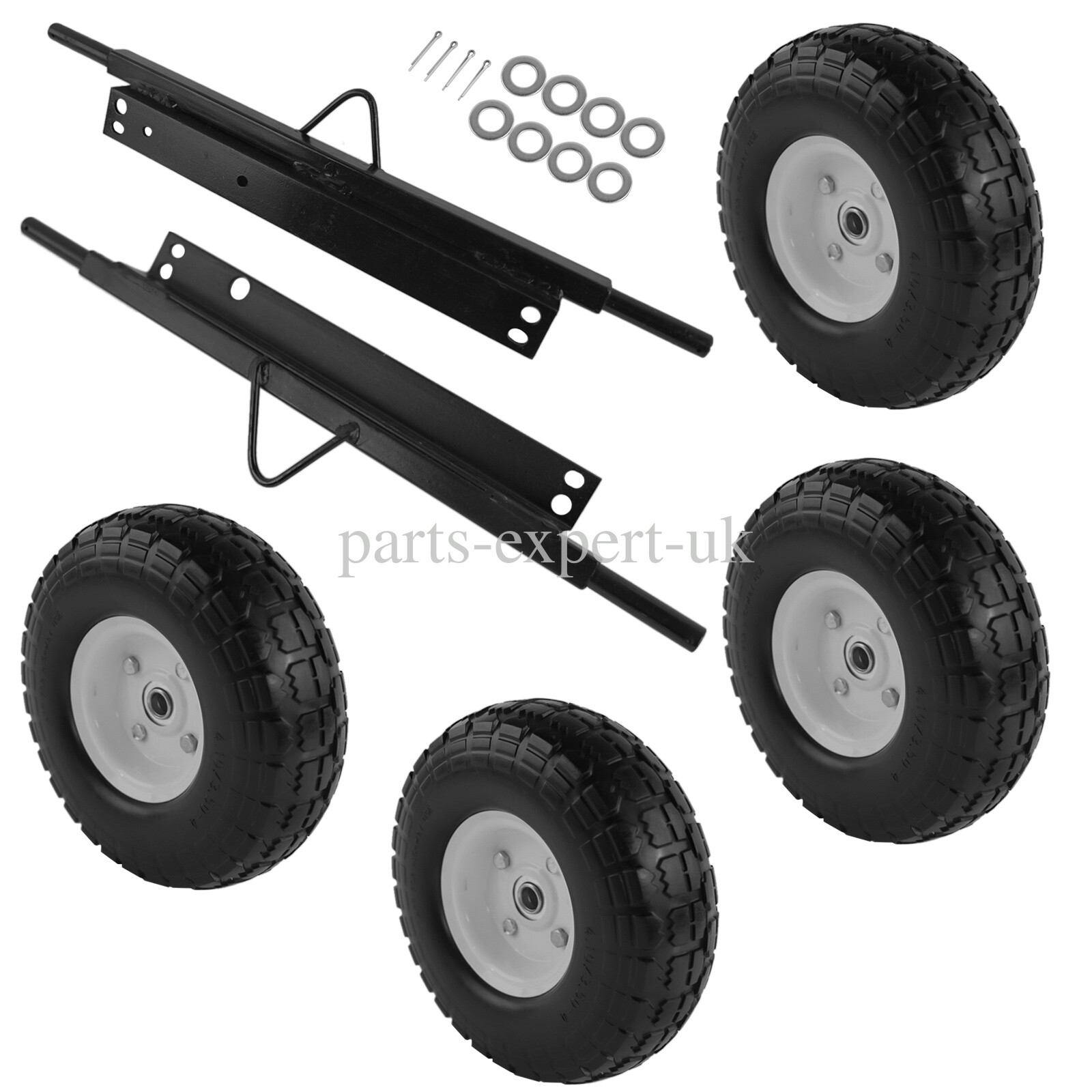 NEW Wheel Kit All Terrain Solid Never Flat Tires for Honda Generator EU3000is
