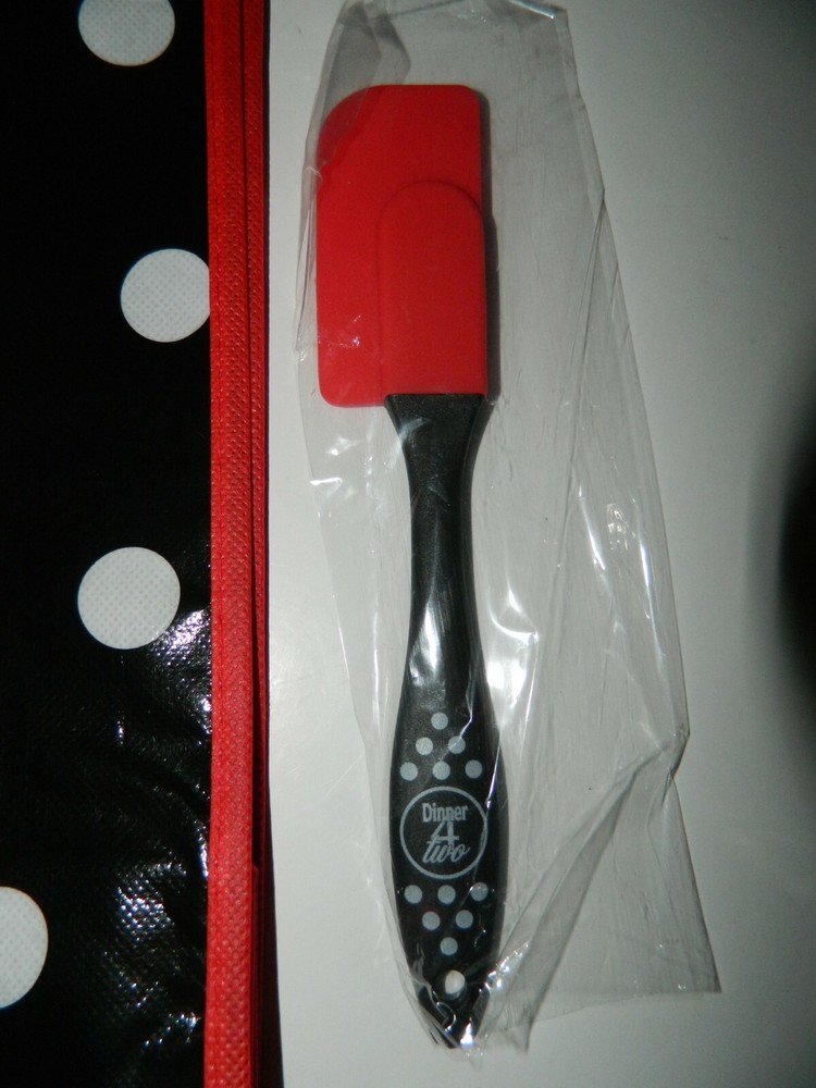 DINNER 4 TWO Mini 7.5" SPATULA + Reusable BAG Set* NEW
