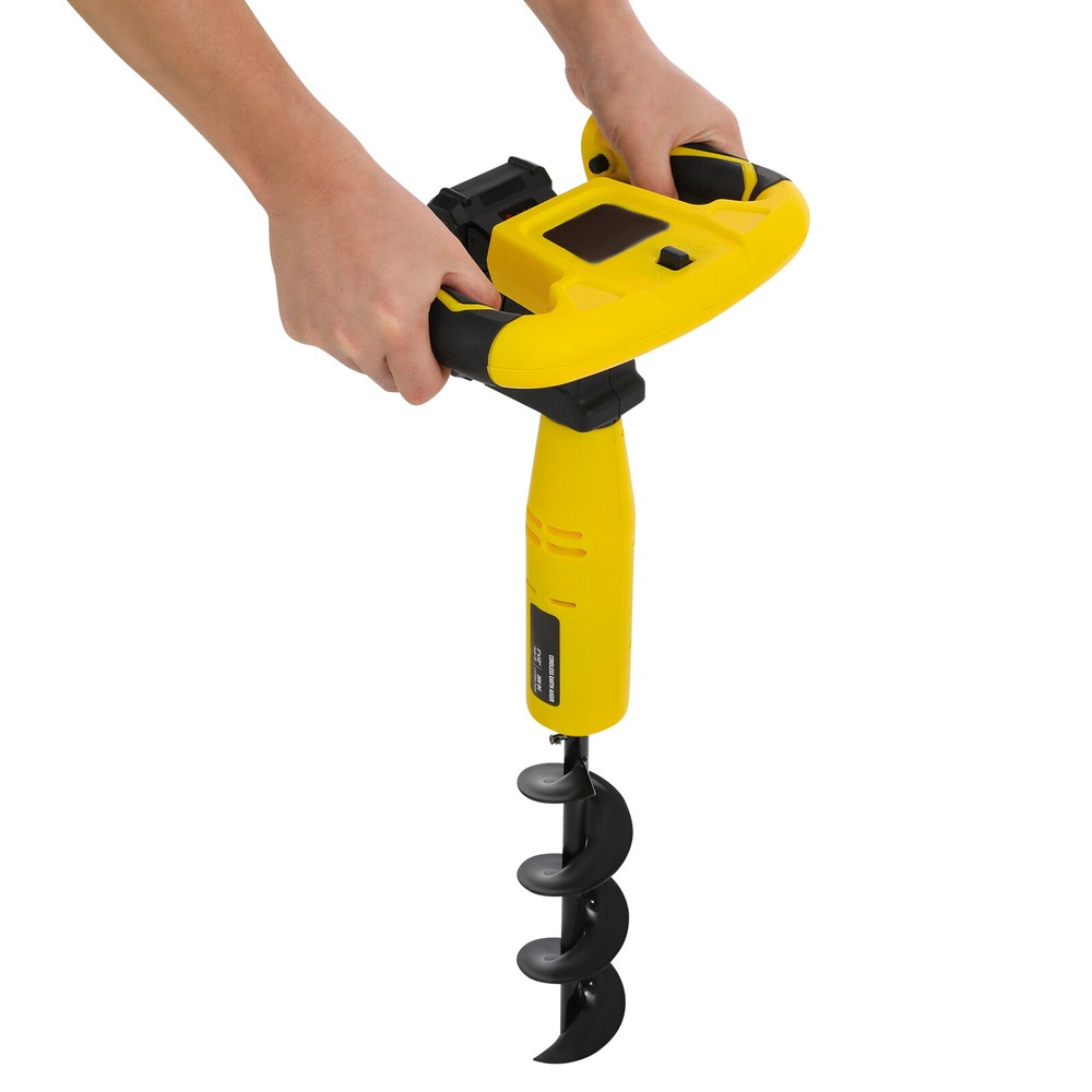 350W Post Hole Digger Electric Hole Digging Machine Cordless Post-Hole Digger US