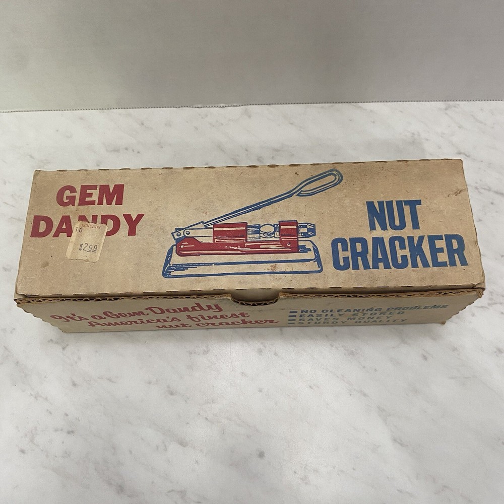 GEM DANDY NUT CRACKER SLIGHTLY USED IN BOX VINTAGE