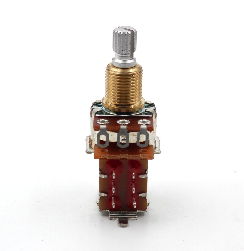 Bourns 250K Push/Pull Short Split Audio Taper Pot / Potentiometer DPDT - 1X