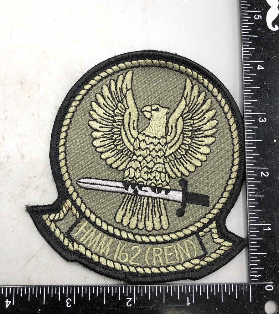 HMM-162 Golden Eagles Hook & Loop Patch OD Green