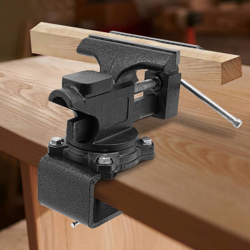 Heavy Duty Bench Vise Workbench Multi-Purpose Rotation Table Vise Table Mount