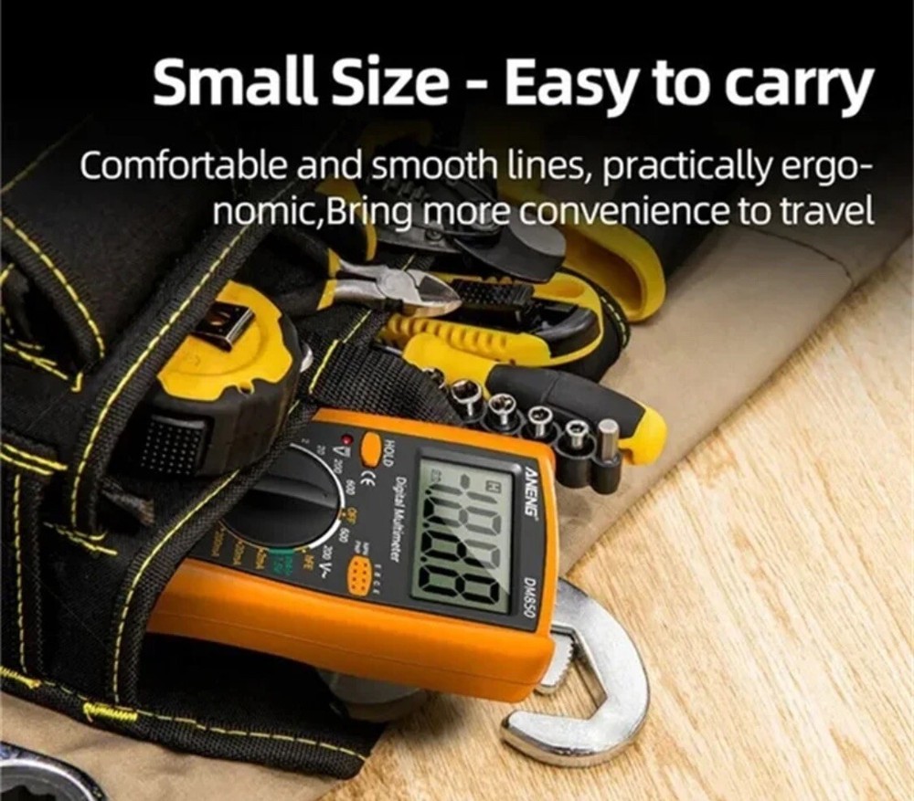 Digital Multimeter LCD Backlight AC/DC Volume Current Diode Triod Meter Tester