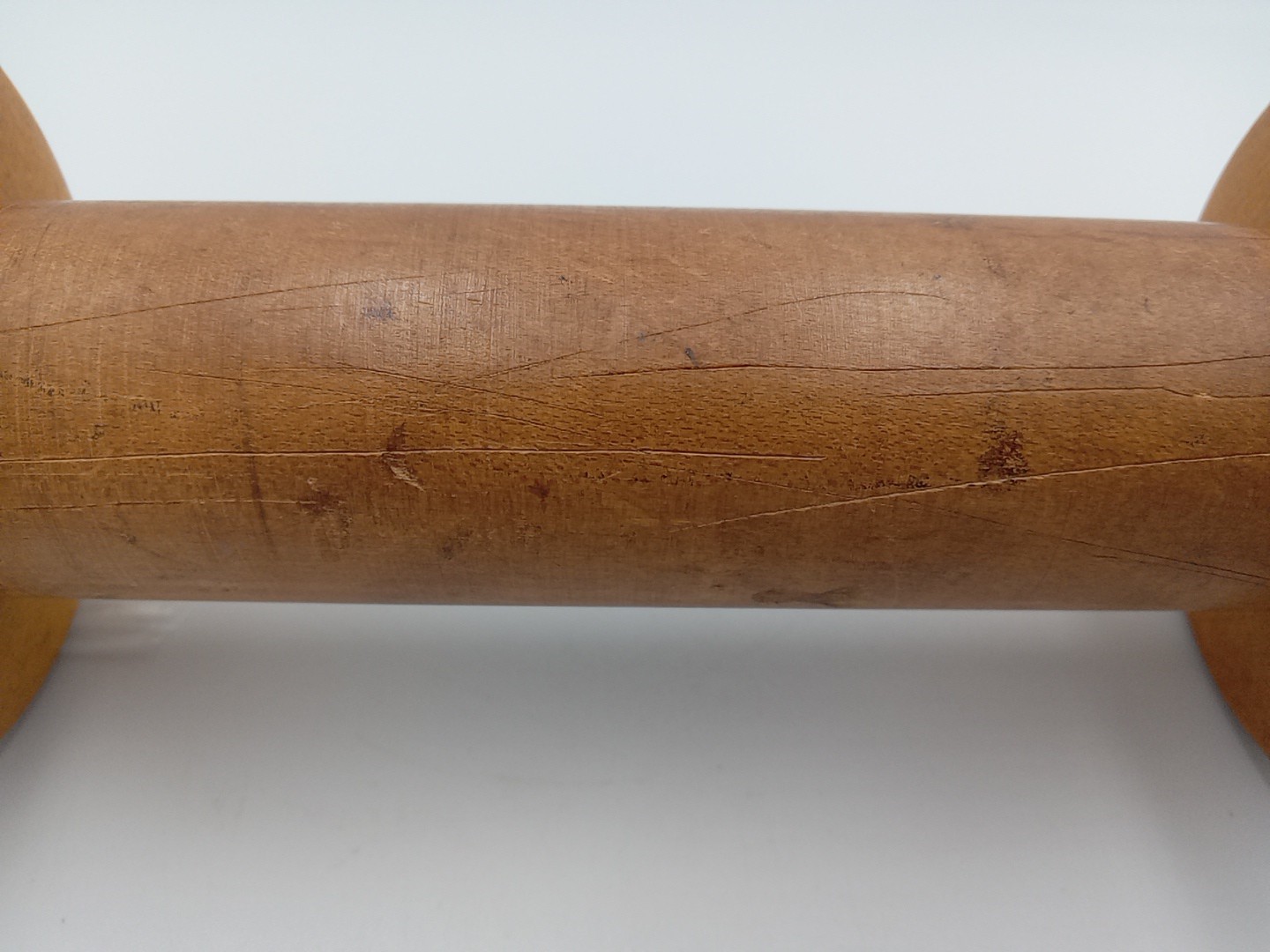 Antique Industrial Wooden Bobbin Spool (7" Height) (3.5" Diameter)