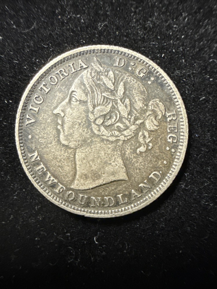 1882 H Newfoundland Twenty Cent 20c Silver Coin