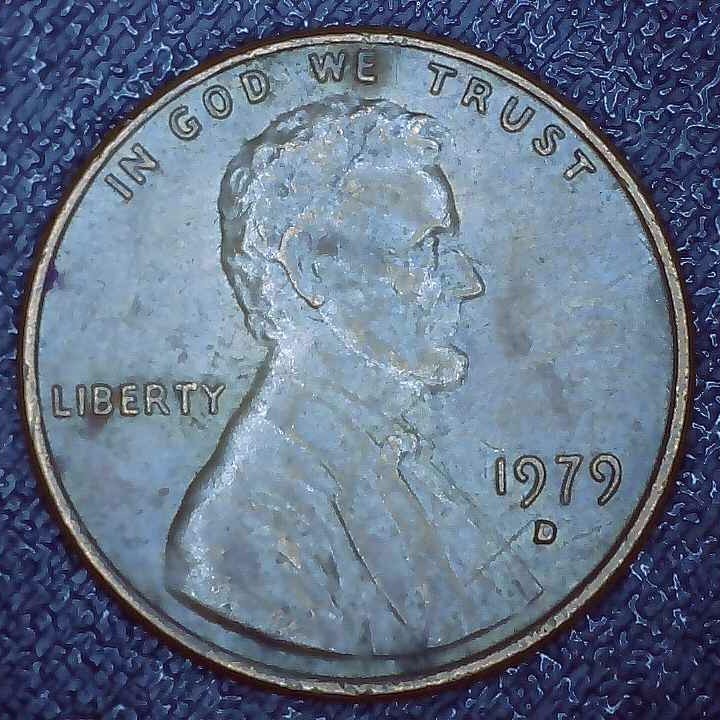1979 D Lincoln Penny error repunched mintmark