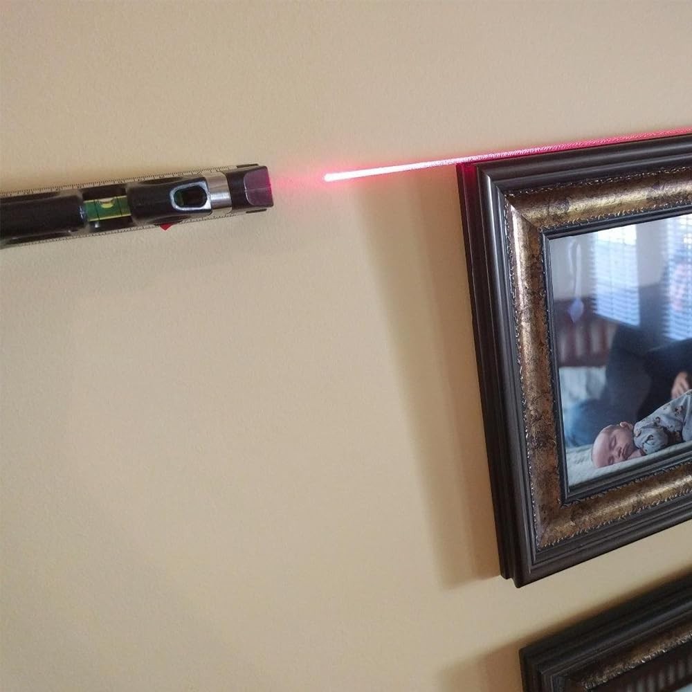 Laser Level Multi Tool, Multipurpose Cross Line leveler Kit Tools Black