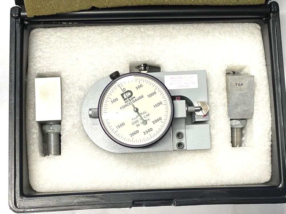 Dillon Model X Mechanical Force Gauge, Push Pull Style , 2500 lb Capacity