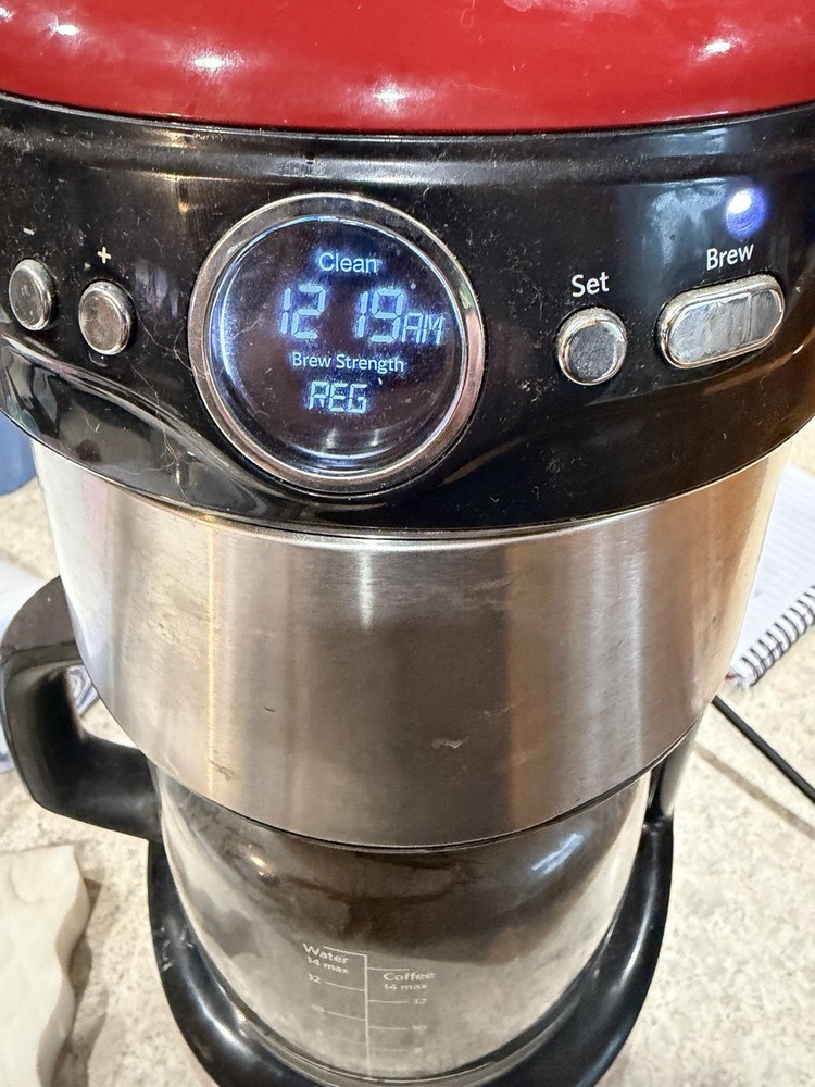 KitchenAid KCM1402ER Empire Red 14-Cup Programmable Coffee Maker-tested