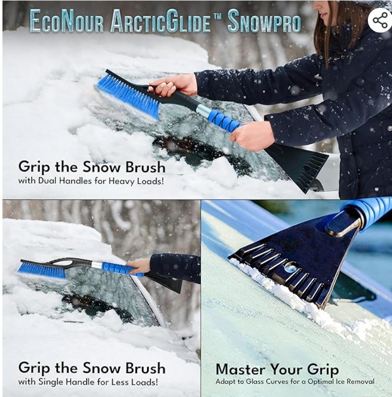 Snow Scraper & Brush | 4 Pack Set