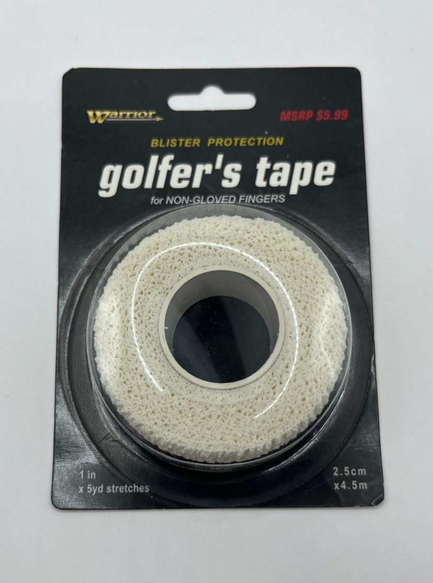 Warrior Golfer’s Tape 1” x 5 yd Golf Finger Protection New Sealed Non-Gloved