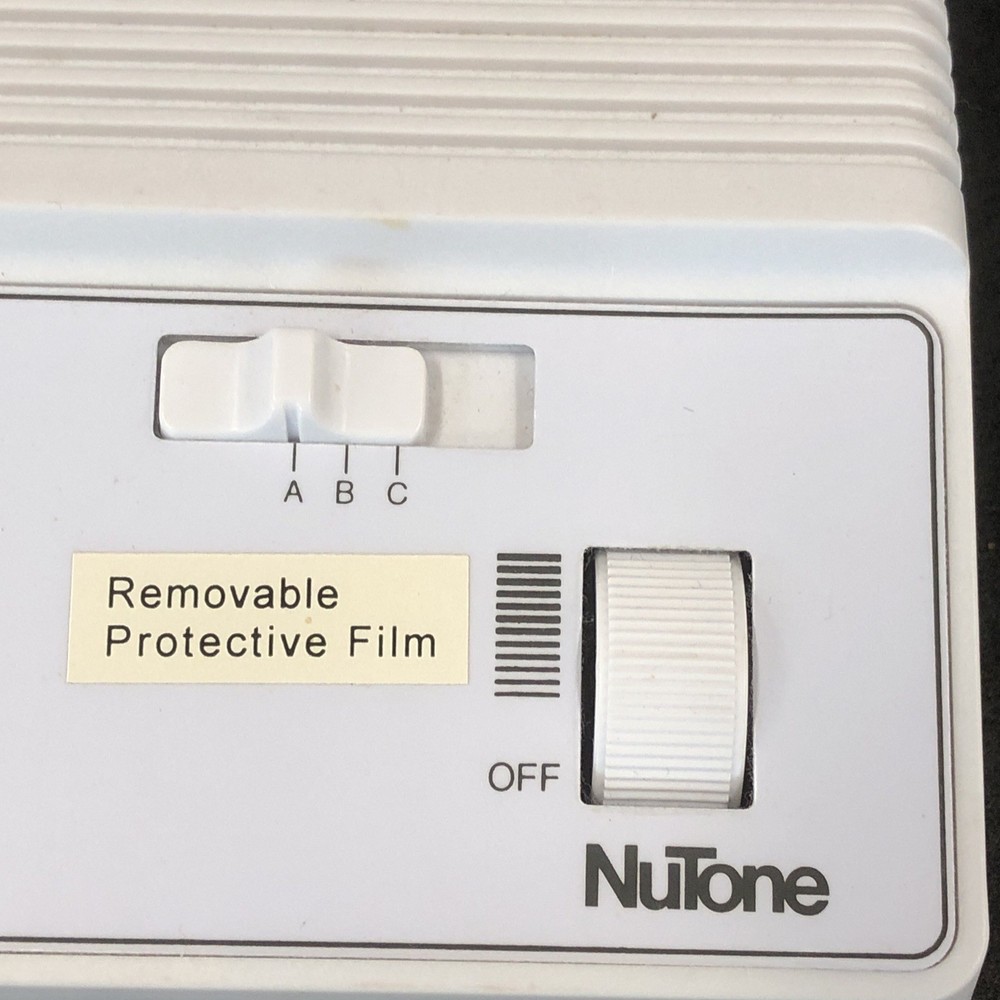 x2 - NUTONE 3 Channel FM Wireless Intercom White Tested/Working Set Replacement
