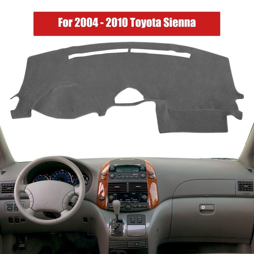 Gray Mat Dash Cover Dashboard Pad Dashmat for 2004-2010 2009 2008 Toyota Sienna