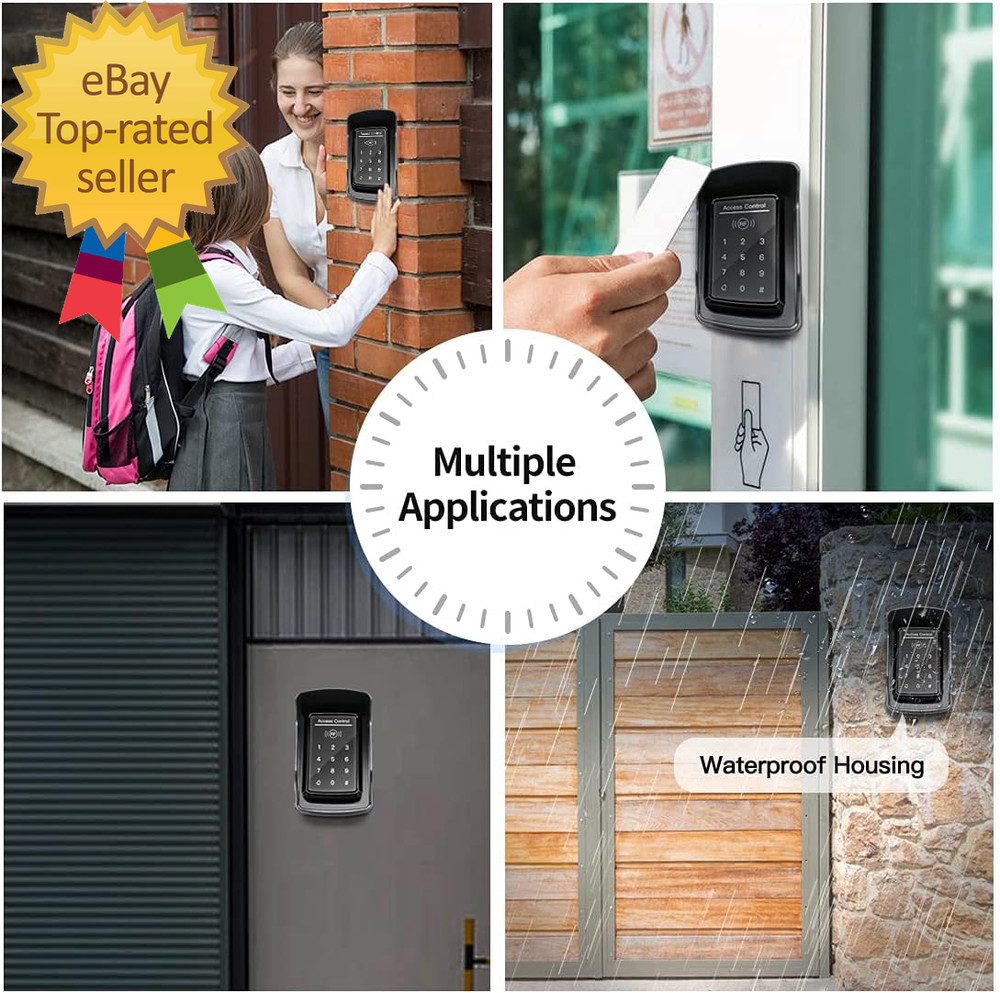 TC175P Touch Panel Wired Keypad, Universal Keyless Entry Keypad DC 12V 24V for t