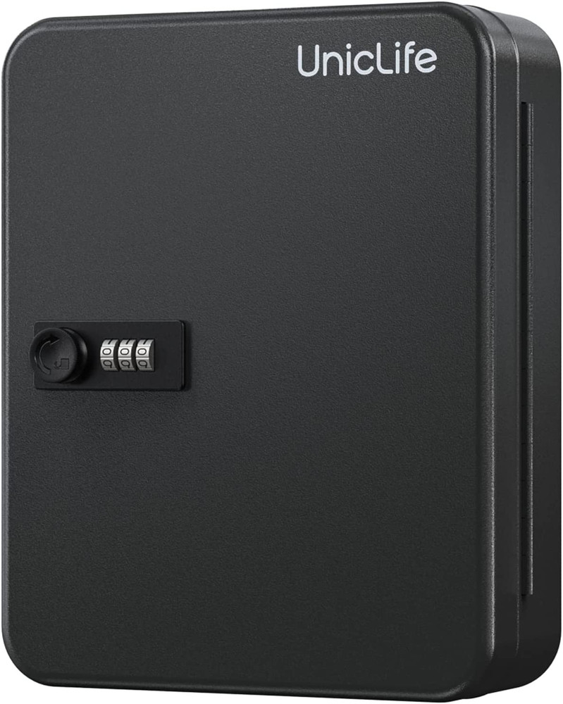 48 Position Key Cabinet with Combination Lock Resettable Black Digital Security