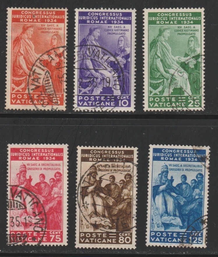 Vatican    1936    Sc # 41-46   Used    $154