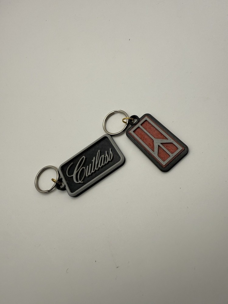 Oldsmobile Keychain With Cutlass Keychain Set (3D Printed)