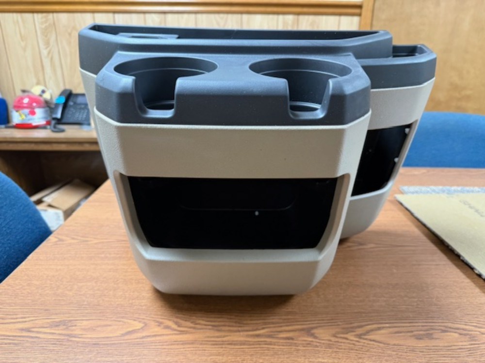 97-15 Ford Econoline Van Tan Center Console Cup Holder