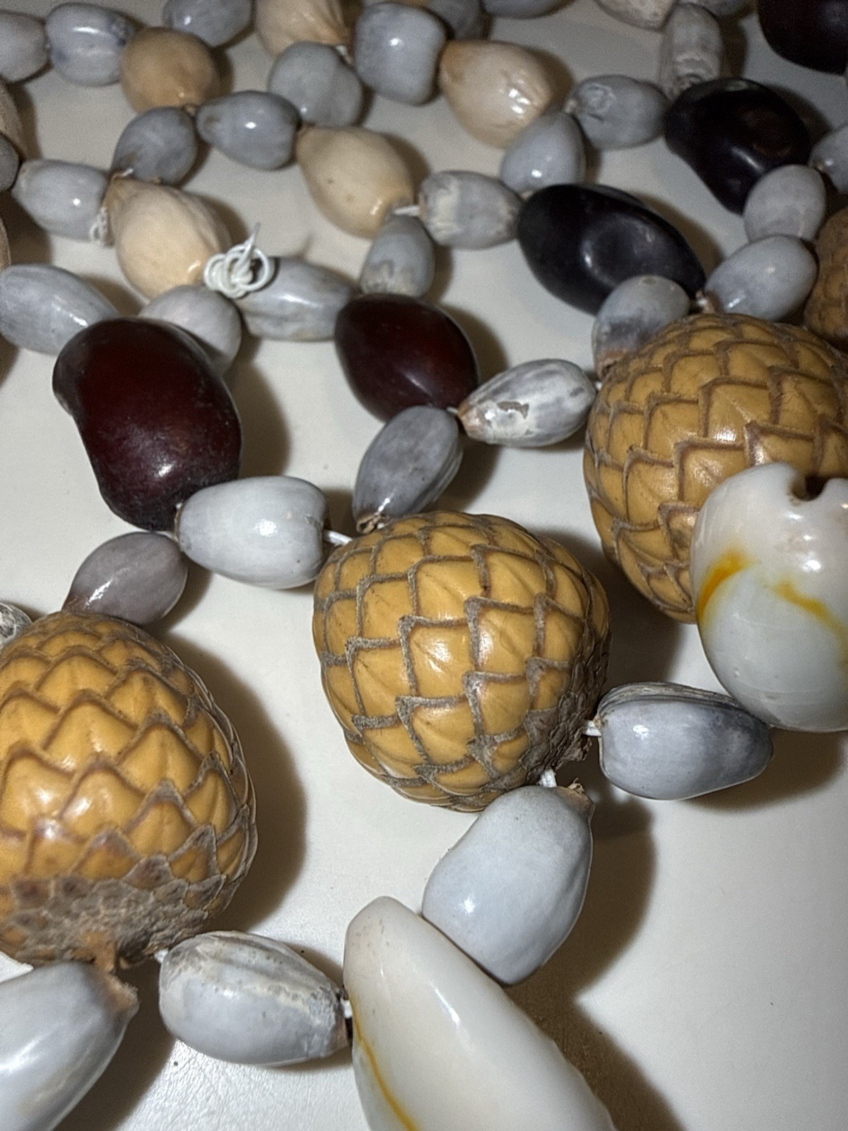 Middle Sepik Shells & Seeds Chest Ornament - Oceanic Art Jewelry USA Locale 14”R