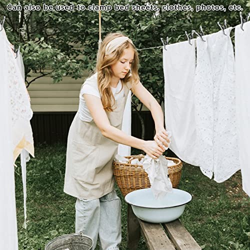 60 Pieces Stainless Steel Garden Clips for Heavy Duty Greenhouse