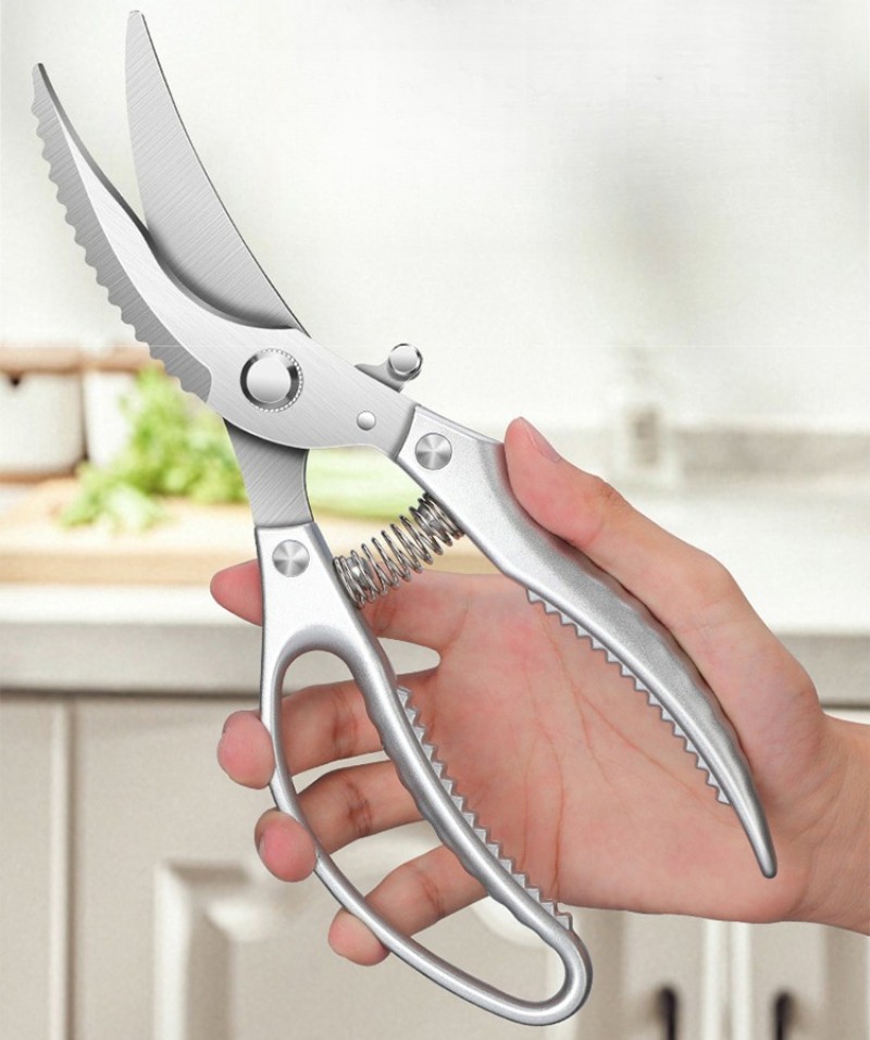 1PC black titanium stainless steel kitchen scissors strong multi for duck bones