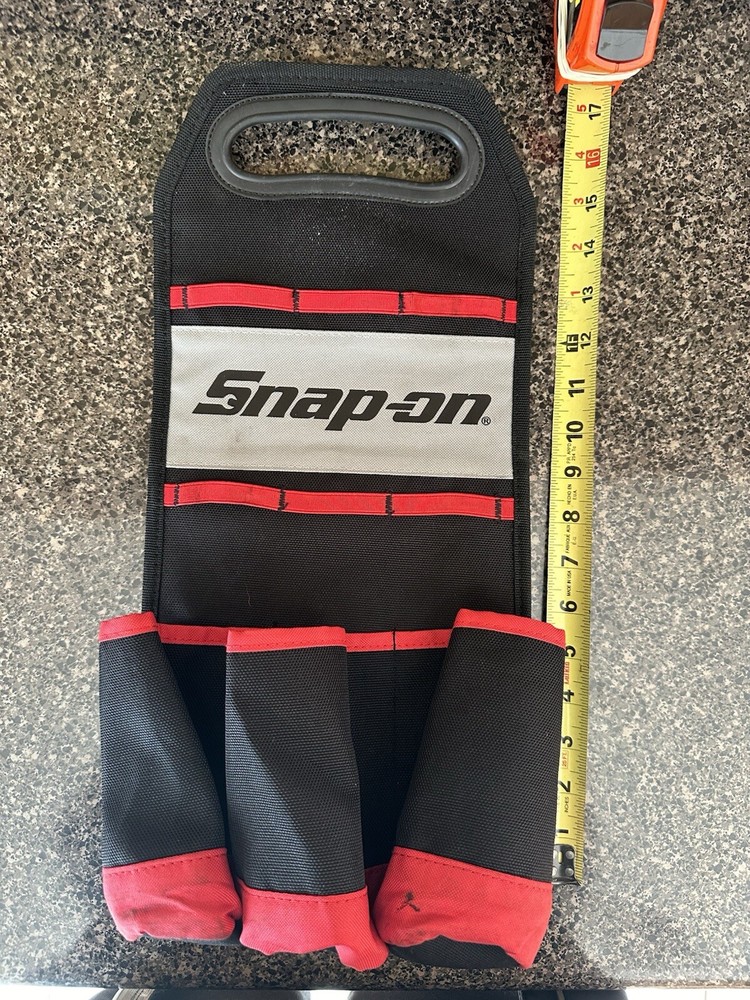 Snap On Tools Carry Pouch Organizer Case Tool Pockets Excellent Condition!