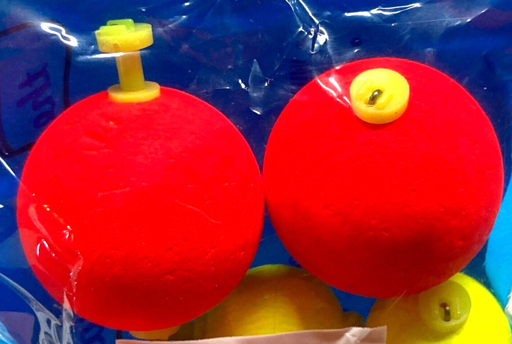 2 PACKS Comal Tackle Snap-On Float Assortment Two Colors Three Different Sizes