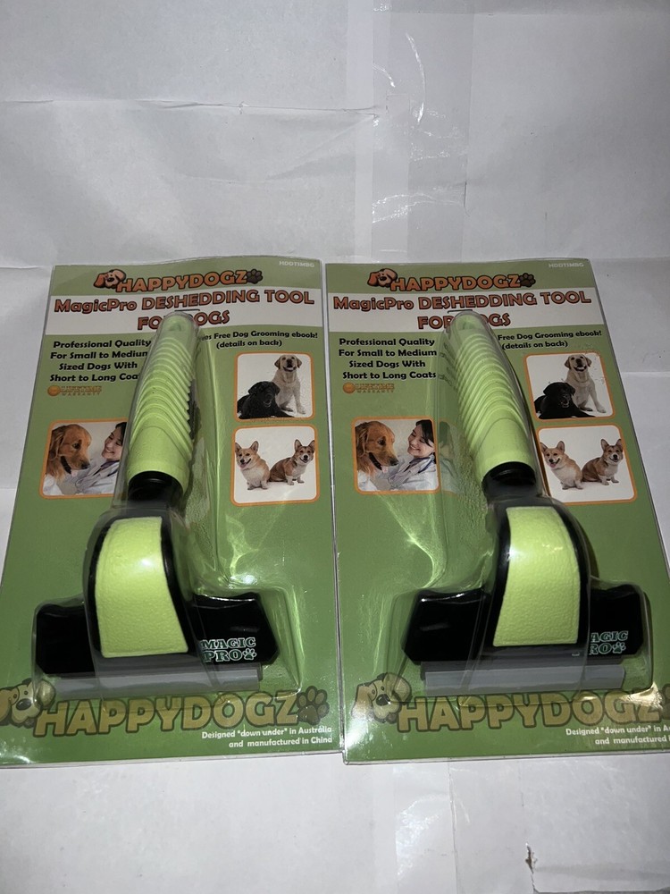 ( 2)HappyDogz Magic Pro Deshedding Tool (Small/Medium)