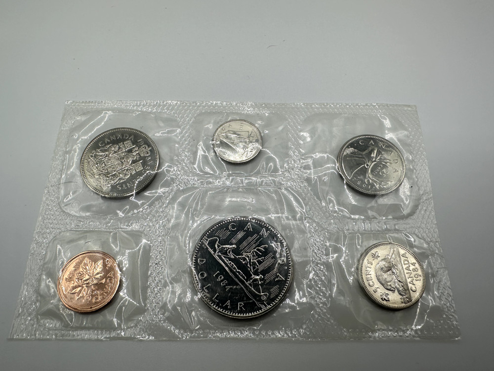 1984 Canada 6 Coin Uncirculated Prooflike Mint Set