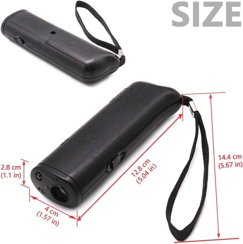 Compact Dog Training Tool with LED Flashlight and Bark Control - Pet Safety