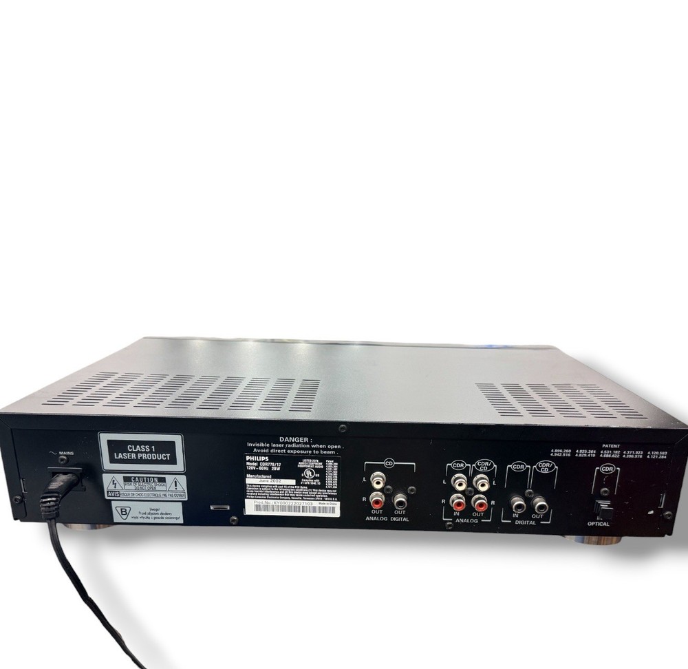 Philips CDR778 Dual Deck CD Recorder Player High Speed Copy Tested