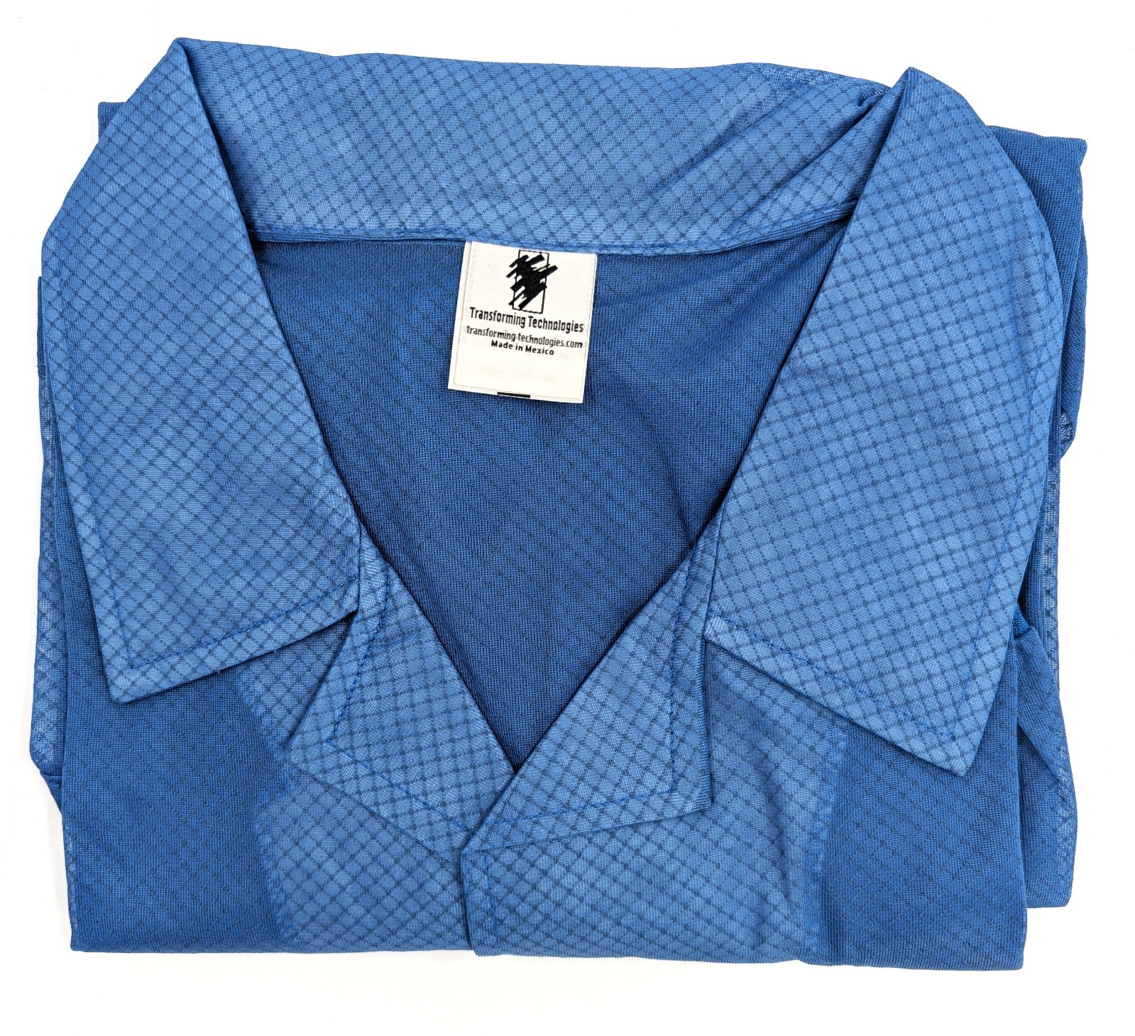 NOS! Transforming Tech ESD Jacket, Lightweight Poly-Carbon Blend 5XL Blue