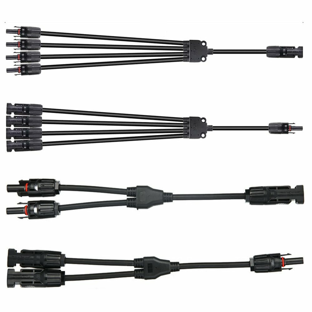 2PCS 30A Y Type Solar Panel Cable for FFM MMF PV Wire Connector T Splitter Tools