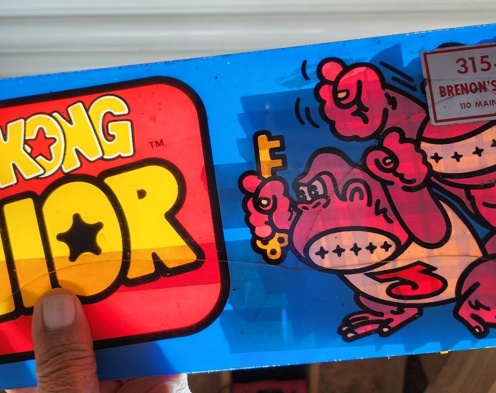 Donkey Kong Jr Original Marquee