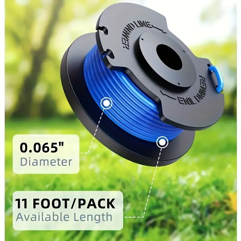 4 PACK HYPER TOUGH STRING TRIMMER SPOOL with LINE - Fits 20V MAX STRING TRIMMERS