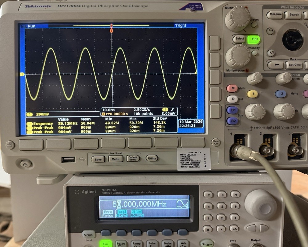 Agilent 33250A 80MHz Arbitrary Waveform Generator Tested READ